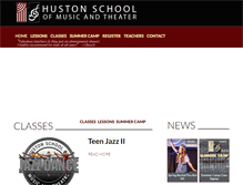 Tablet Screenshot of hustonschoolofmusic.com